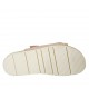 Sabot aperto da donna con fibbie, perle e borchie in nabuk rosa zeppa 2 - Misure disponibili: 42