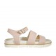 Sandalo da donna con cinturino in nabuk rosa zeppa 2 - Misure disponibili: 42, 43, 44