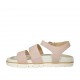 Sandalo da donna con cinturino in nabuk rosa zeppa 2 - Misure disponibili: 42, 43, 44