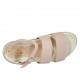 Sandalo da donna con cinturino in nabuk rosa zeppa 2 - Misure disponibili: 42, 43, 44