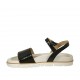 Sandalo da donna con cinturino in vernice nera zeppa 2 - Misure disponibili: 42, 43, 44, 45
