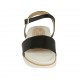Sandalo da donna con cinturino in vernice nera zeppa 2 - Misure disponibili: 42, 43, 44, 45
