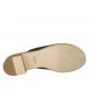 Sandalo da donna con laccio in pelle nera tacco 4 - Misure disponibili: 42, 43, 45, 46