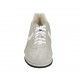 Scarpa sportiva stringata da uomo in camoscio e camoscio forato grigio e pelle bianca - Misure disponibili: 46