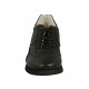 Scarpa stringata sportiva da uomo in pelle e pelle forata nera - Misure disponibili: 47