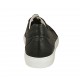 Scarpa casual stringata da uomo in pelle e pelle forata nera - Misure disponibili: 46