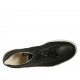Scarpa casual stringata da uomo in pelle e pelle forata nera - Misure disponibili: 46