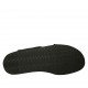 Men's mule with elastic bands in black leather - Available sizes:  46, 48, 49