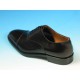 Scarpa oxford stringata da uomo con puntale in pelle nera - Misure disponibili: 51, 52
