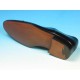 Zapato oxford con cordones y puntera para hombre en piel negra - Tallas disponibles:  51, 52