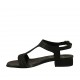 Sandalo da donna glitterato nero tacco 2 - Misure disponibili: 32, 43