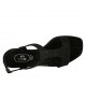 Sandalo da donna glitterato nero tacco 2 - Misure disponibili: 32, 43