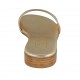 Mule lamé imprimé platine pour femmes talon 2 - Pointures disponibles:  33, 43