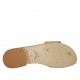 Mule lamé imprimé platine pour femmes talon 2 - Pointures disponibles:  33, 43