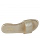 Mule lamé imprimé platine pour femmes talon 2 - Pointures disponibles:  33, 43