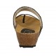 Mule entredoigt noir imprimé avec strass multicouleurs talon compensé 4 - Pointures disponibles:  42, 43