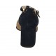 Zapato abierto para mujer en gamuza azul oscuro y beis con cinturon salomé tacon 7 - Tallas disponibles:  42, 45