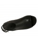 Sandalo accollato con plateau in pelle nera con zeppa rivestita multicolore effetto optical tacco 10 - Misure disponibili: 42, 43