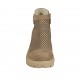 Botines para mujer con cremallera y hebilla en nubuk y nubuk perforado gris pardo tacon 6 - Tallas disponibles:  44