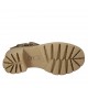 Stivaletto da donna con cerniera e fibbia in nabuk e nabuk forato taupe tacco 6 - Misure disponibili: 44