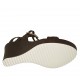 Sandalo da donna con cinturini e fibbie regolabili in pelle marrone zeppa 8 - Misure disponibili: 32, 33, 34, 42, 45