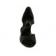 Escarpin à bout ouvert pour femmes en cuir verni noir talon 9 - Pointures disponibles:  31, 42, 43, 45, 46