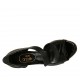 Escarpin à bout ouvert pour femmes en cuir verni noir talon 9 - Pointures disponibles:  31, 42, 43, 45, 46
