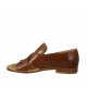 Chaussure ouverte pour femmes en cuir brun talon 2 - Pointures disponibles:  34