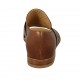 Scarpa aperta da donna in pelle color cuoio tacco 2 - Misure disponibili: 34