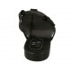 Chanclas de dedo para mujer en piel negra tacon 2 - Tallas disponibles:  43