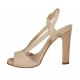 Sandalo da donna con plateau in pelle nude tacco 11 - Misure disponibili: 34, 43