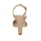 Sandale pour femmes en cuir nue avec plateforme talon 11 - Pointures disponibles:  43