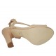 Sandalo da donna con plateau in pelle nude tacco 11 - Misure disponibili: 34, 43