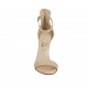 Scarpa aperta da donna con plateau e cinturino in pelle nude perlata tacco 11 - Misure disponibili: 43