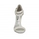 Escarpin ouvert pour femmes avec plateforme et courroies en T en daim imprimé blanc et argent talon 11 - Pointures disponibles:  34