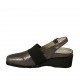 Chanel da donna con elastico e plantare estraibile in pelle laminata e traforata canna di fucile zeppa 4 - Misure disponibili: 33, 34, 42, 43, 44