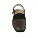 Chanel da donna con elastico e plantare estraibile in pelle laminata e traforata canna di fucile zeppa 4 - Misure disponibili: 33, 34, 42, 43, 44