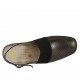 Chanel da donna con elastico e plantare estraibile in pelle laminata e traforata canna di fucile zeppa 4 - Misure disponibili: 33, 34, 42, 43, 44