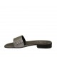 Sabot da donna laminato stampato argento tacco 2 - Misure disponibili: 33, 46