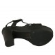 Sandalo da donna con cinturino in vernice nero con plateau e tacco 11 - Misure disponibili: 43