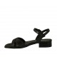Sandalo con cinturino da donna in vernice stampata nera 2 - Misure disponibili: 32, 33, 42