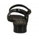 Sandalia con cinturon para mujer en charol imprido color negro tacon 2 - Tallas disponibles:  32, 33, 42
