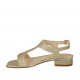 Sandalo da donna glitterato platino tacco 2 - Misure disponibili: 32