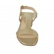 Sandalo da donna glitterato platino tacco 2 - Misure disponibili: 32