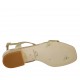 Sandalo da donna glitterato platino tacco 2 - Misure disponibili: 32