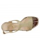 Sandalo da donna glitterato platino tacco 2 - Misure disponibili: 32