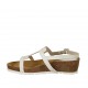 Sandalo da donna glitterato bianco zeppa 4 - Misure disponibili: 42