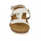 Sandalo da donna glitterato bianco zeppa 4 - Misure disponibili: 42
