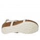 Sandalo da donna glitterato bianco zeppa 4 - Misure disponibili: 42