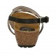 Sandalo da donna glitterato nero zeppa 4 - Misure disponibili: 42